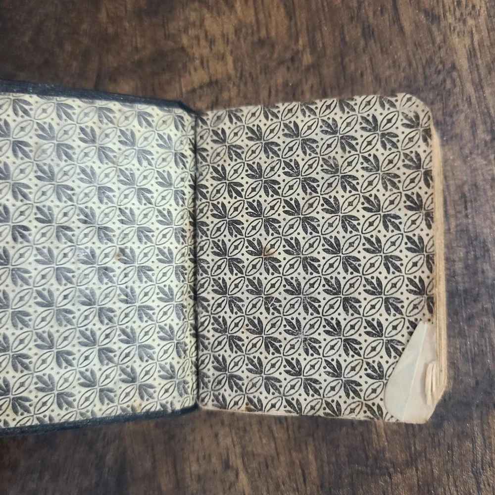 Antique Pearls of Prayer Micro Miniature Christian Prayer Book Belgium 1926